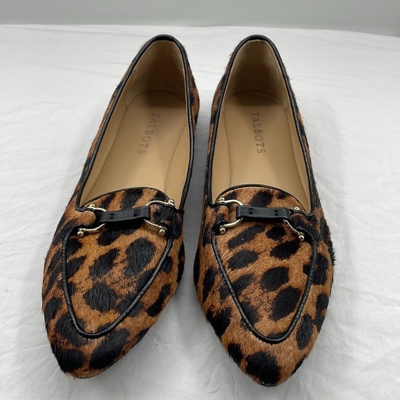 NEW! Talbots Francesca Driving Moccasins - Leopard Print Calf Hair. 7AA. - Picture 5 of 14